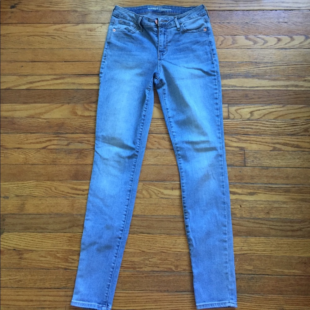 Old Navy high rise skinny jeans light wash size 4