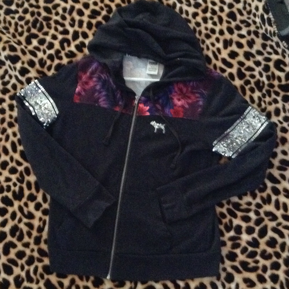 Love Pink bling full zip💕sale💕