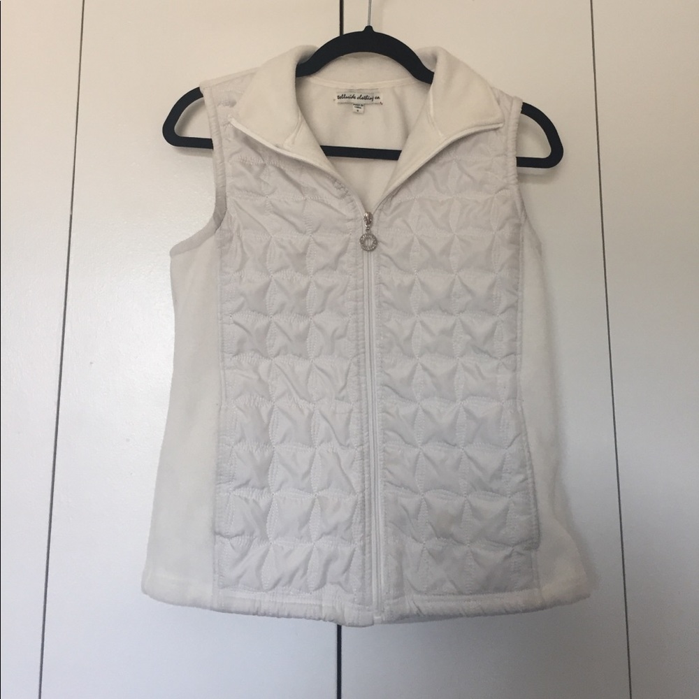 White Fleece Vest