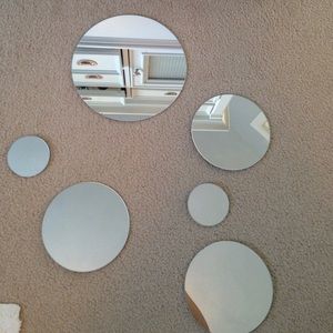 Hanging wall mirrors