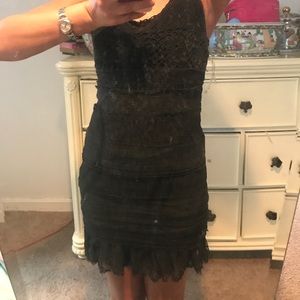 Form fitting little black dress