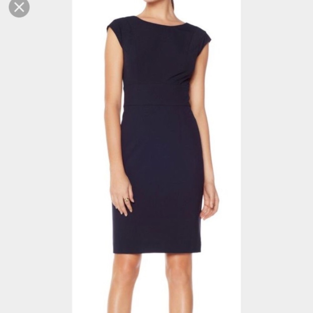 Black sheath suit dress