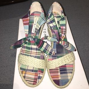 Tommy Hilfiger Constance madras natural sandals