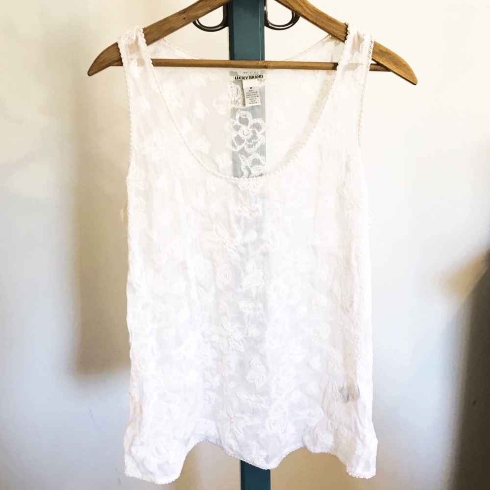 💡 Lucky Brand lace tank size M 💡