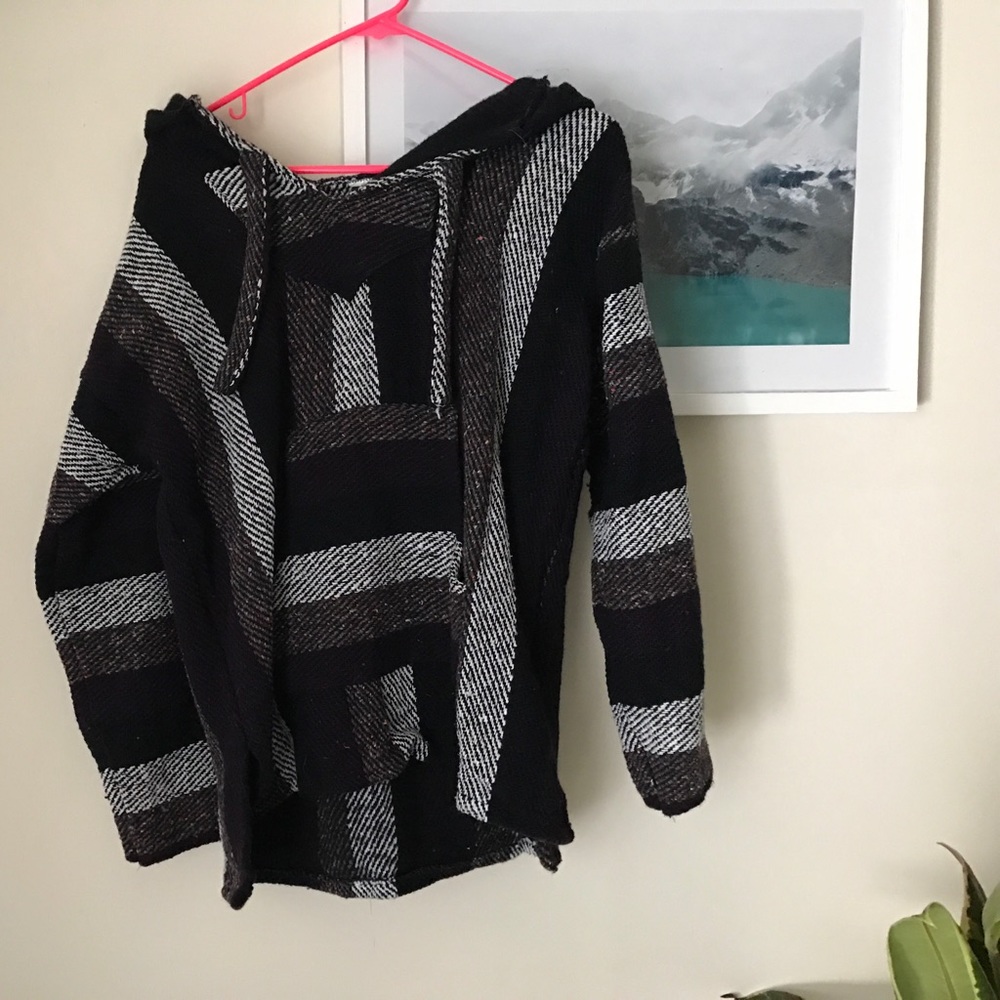 Mexico inspired poncho sweatshirt