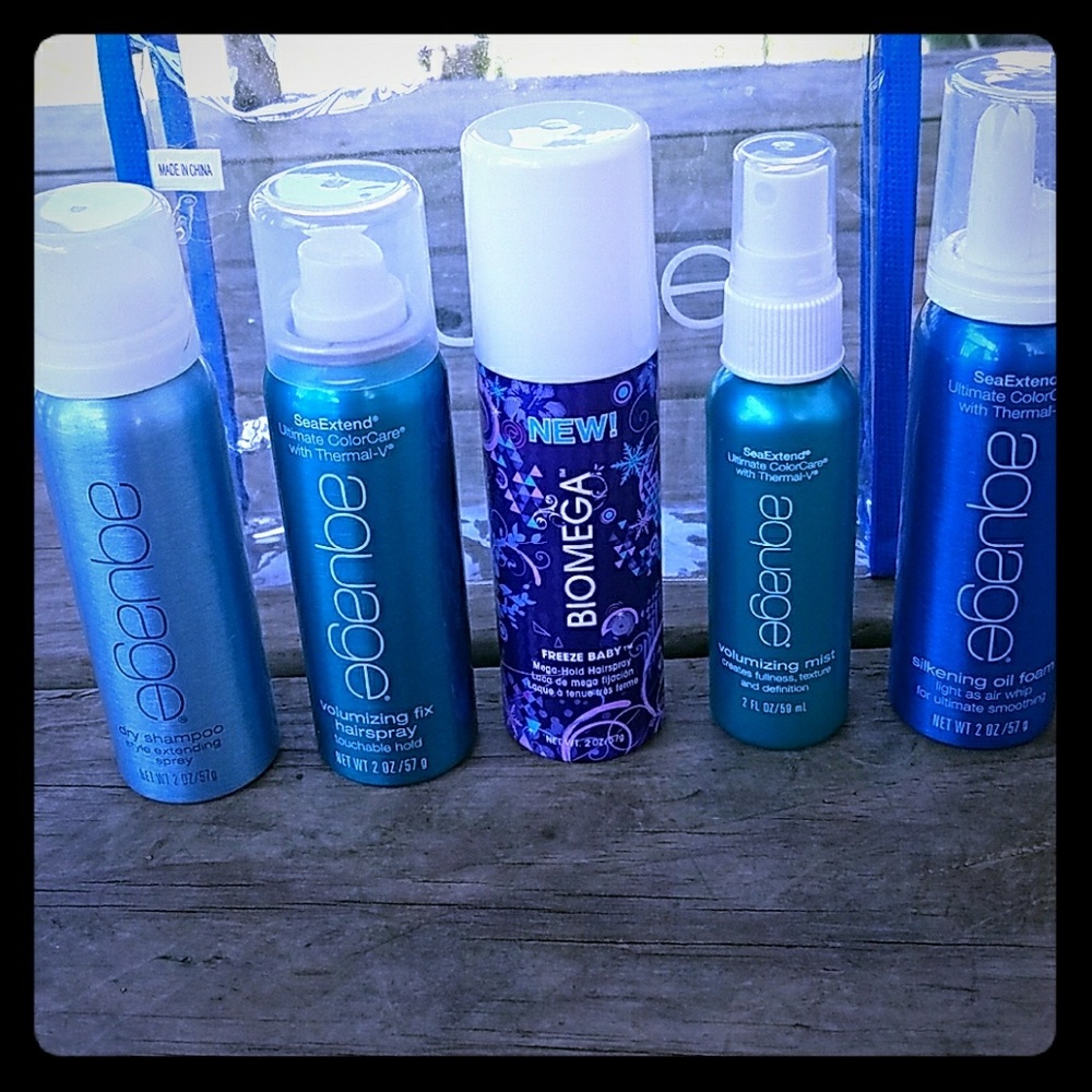 Aquage brand new hair products travel size