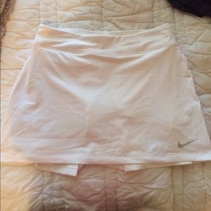 white nike tennis skirt