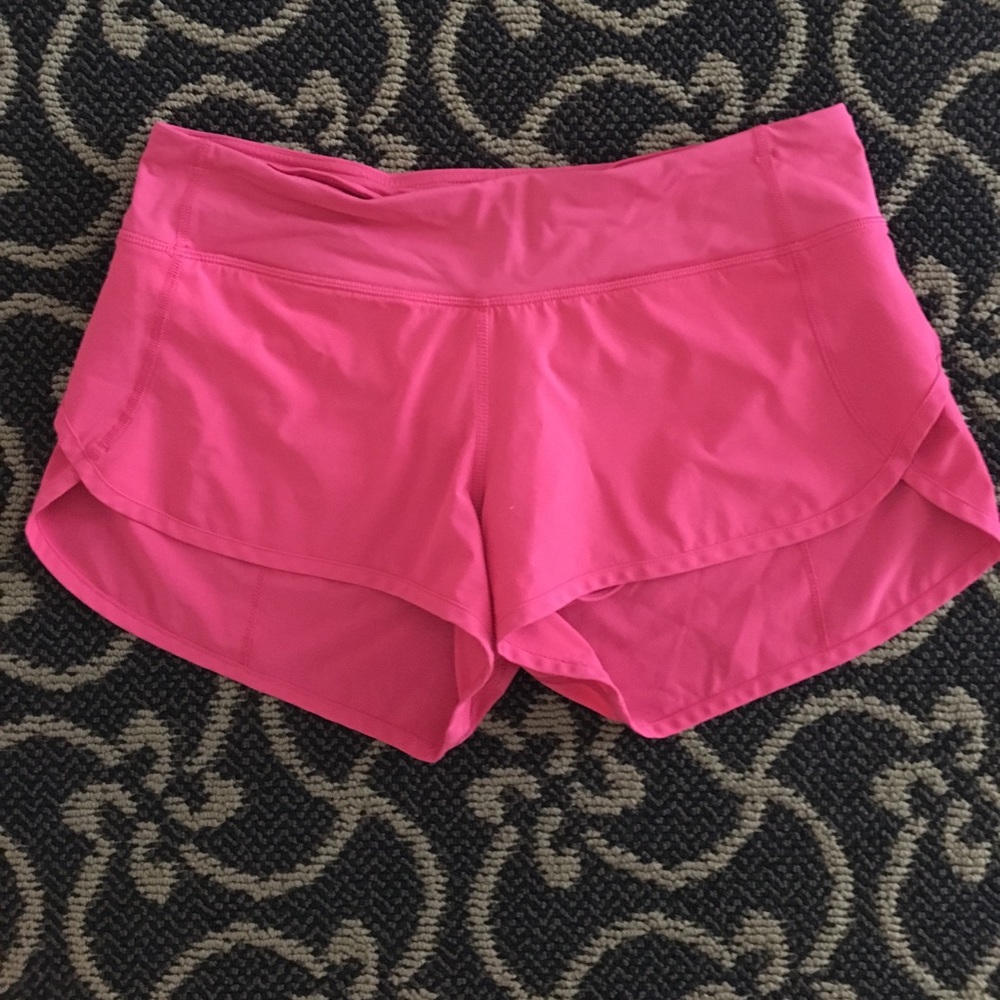 Hot pink Lulu Lemon shorts. Only been worn once!