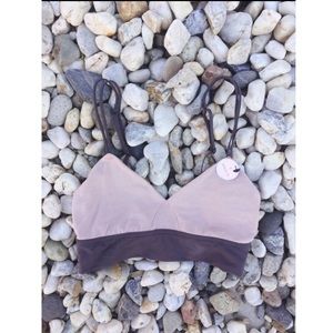 NWT Light Pink & Gray Bralette