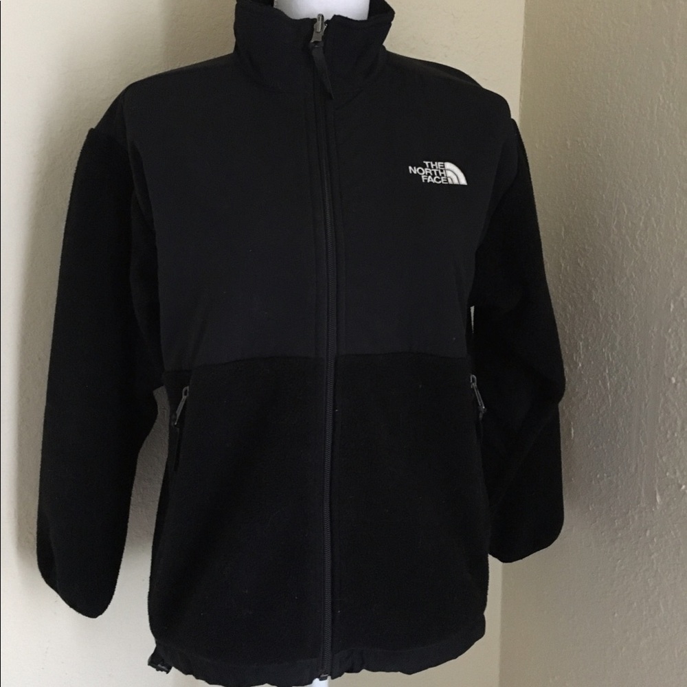 Black North Face Fleece Zip Up Jacket