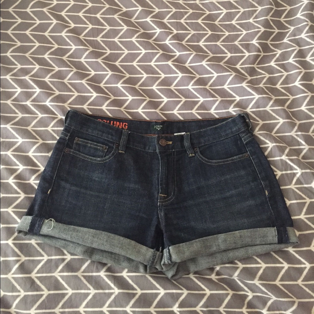 JCrew Hipslung stretch jean shorts