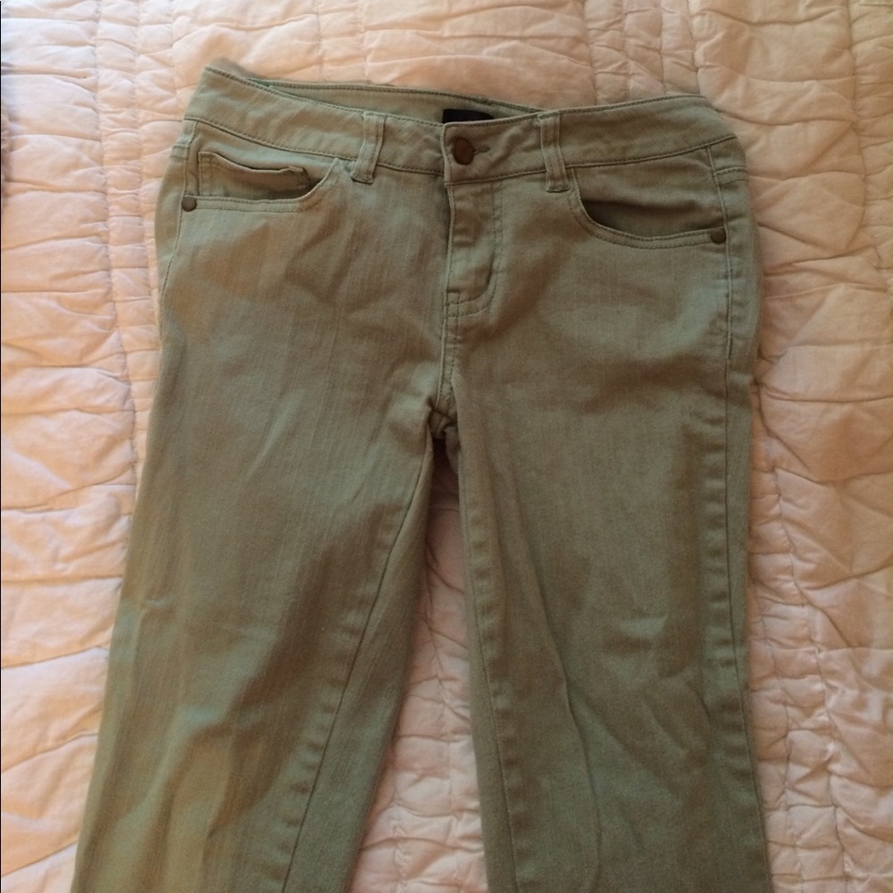 real/blue-green skinny jeans