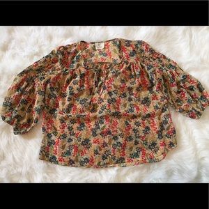 Urban Outfitters Pins & Needles Floral Boho Top