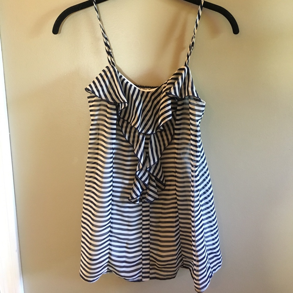 Striped dressy tank top