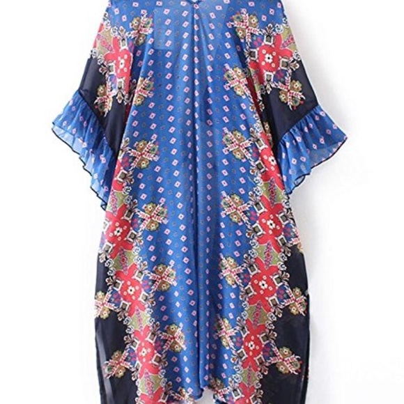 Last one 🔴reduced🌼ruffle Perfect gateway kimono - Picture 3 of 4