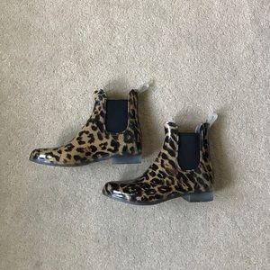 J. Crew Leopard Rain Boots