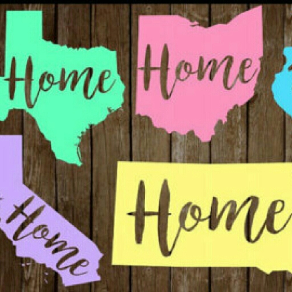 Customizable vinyl home decal stickers