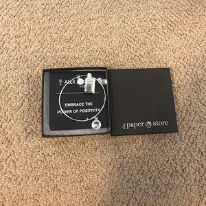 Silver Alex and Ani Bracelet with Crystal