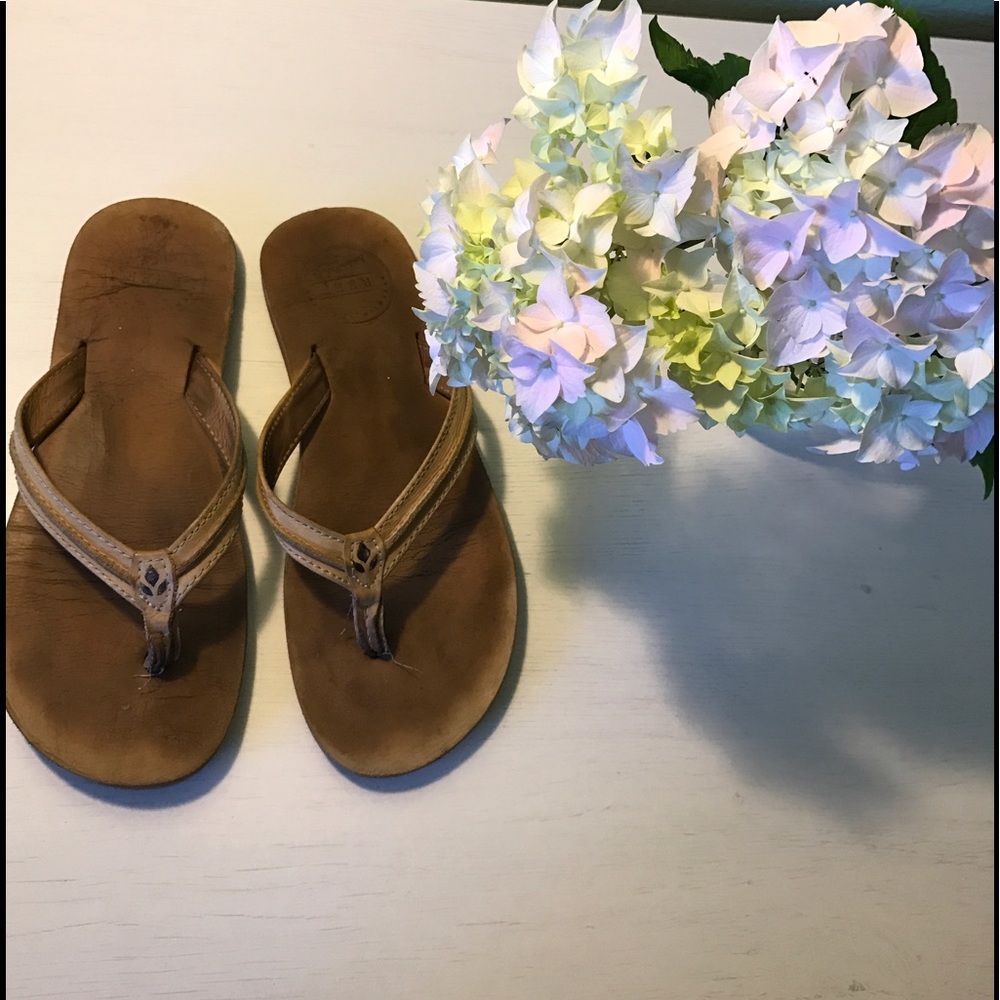 Reef sandals leather sandals