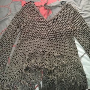 Buckle Long Sleeve Sweater