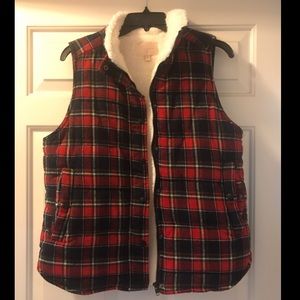 Skies are Blue - Plaid Vest