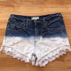 Free people dip dye shorts