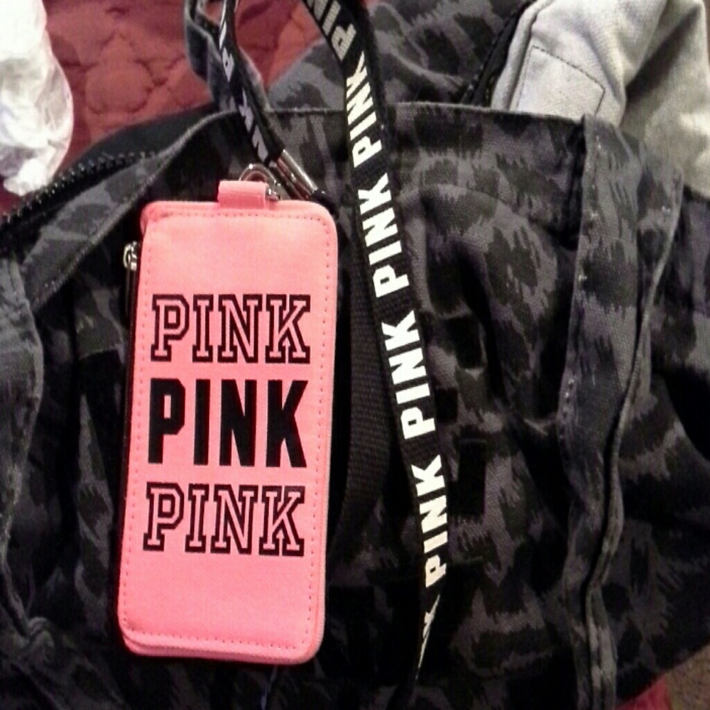 Pink lanyard