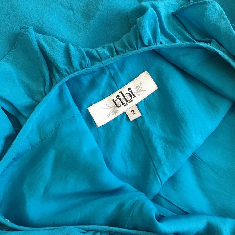 Tibi Ruffle low-back dress - Picture 3 of 6