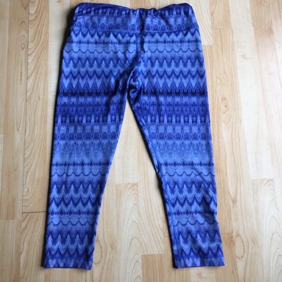 90 Degree By Reflex Pants - 90 Degrees Blue Purple Reversible Leggings