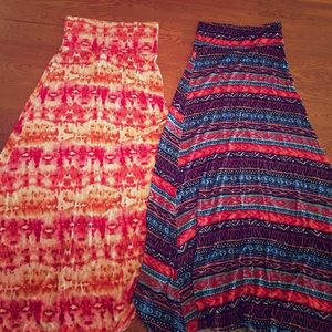 Two maxi skirts size medium!