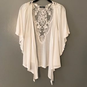 White Floral Cardigan
