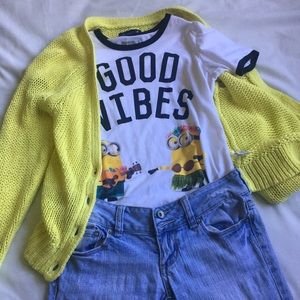 American Eagle Yellow Cardigan