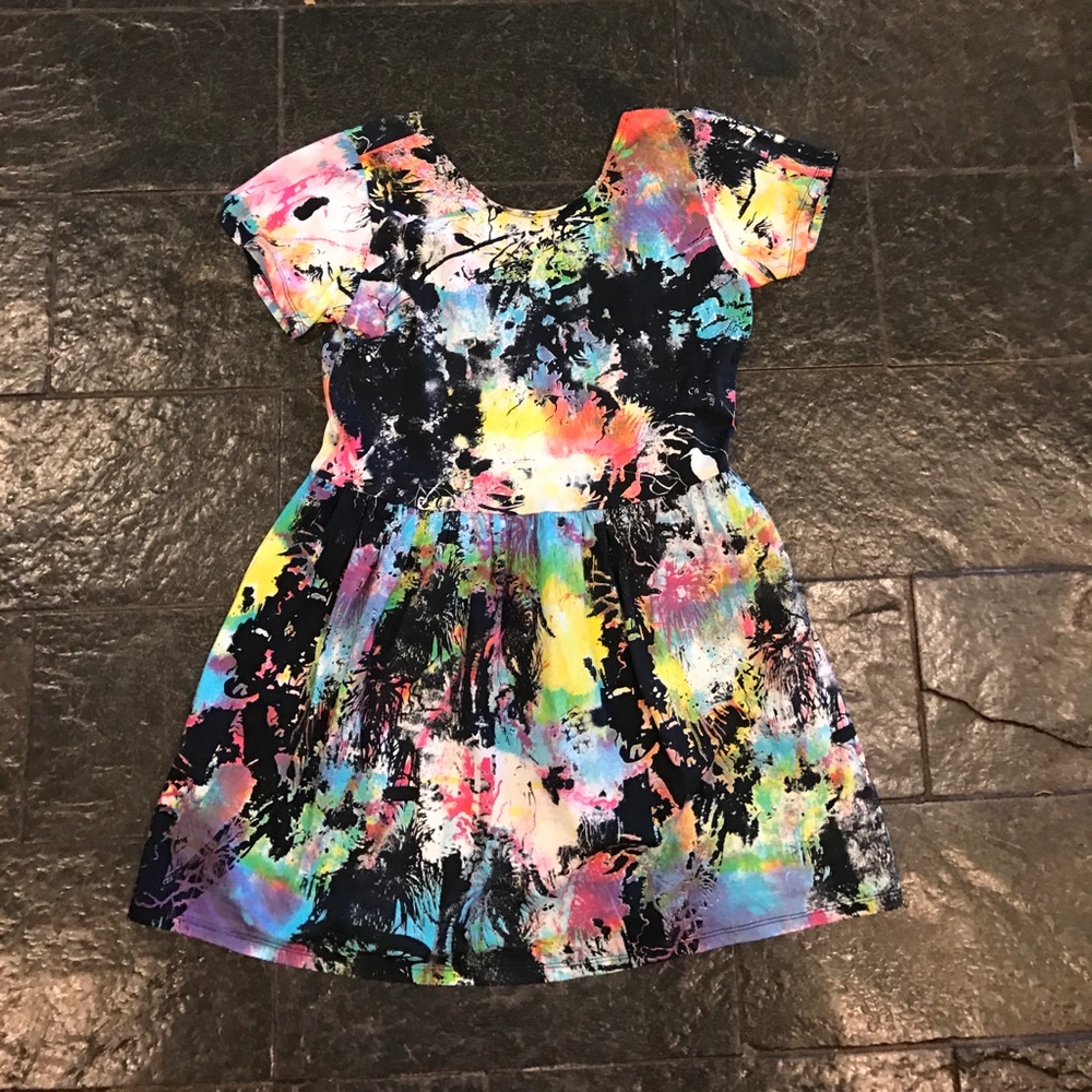 KYLIE JENNER Rainbow Printed Dress