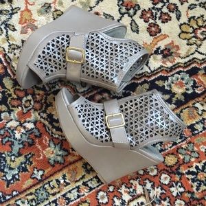 Sbicca of California Open Toe Wedges, Sz 6
