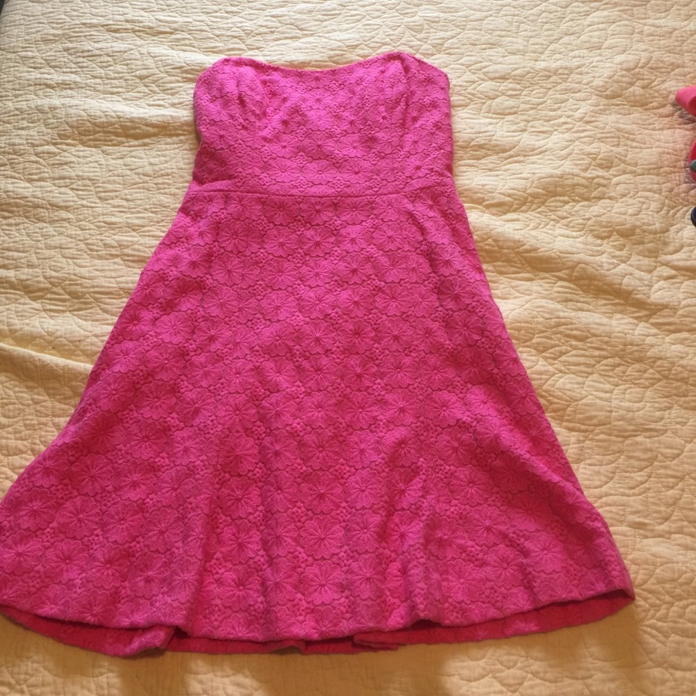 Cute Pink LILLY PULITZER Strapless Dress
