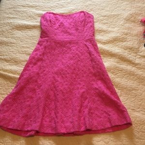 Cute Pink LILLY PULITZER Strapless Dress
