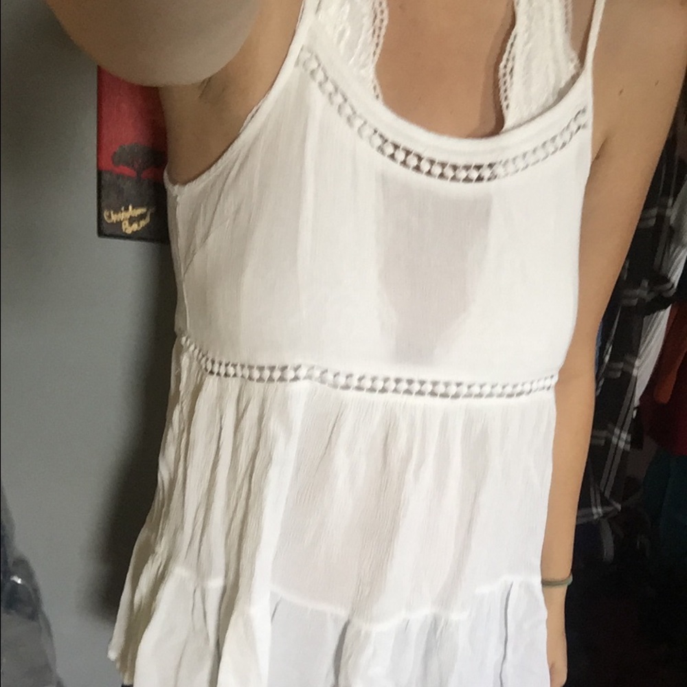 White linen blouse