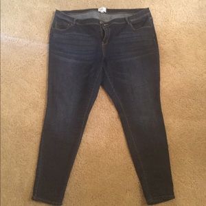 Plus Size Dark Wash Denim Jeans
