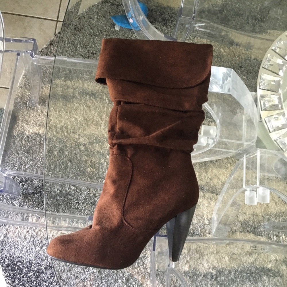 Faux Suede Brown boots
