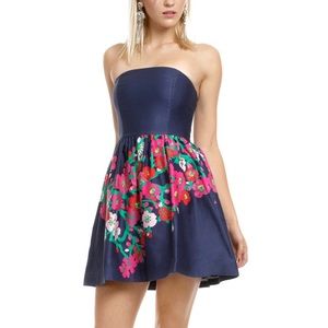 Lilly navy Lottie strapless dress
