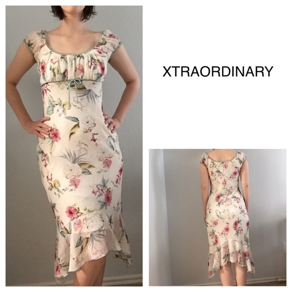 XTRAORDINARY Hi-Lo Floral Dress - Picture 1 of 5
