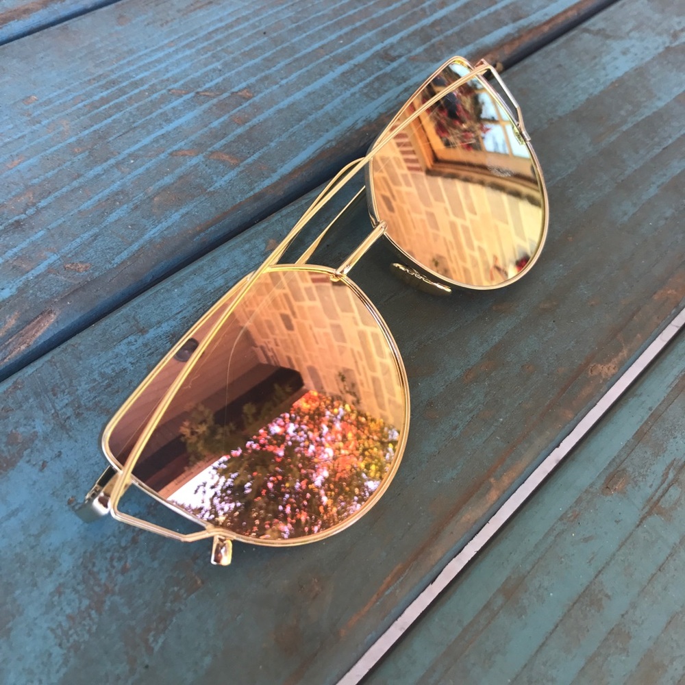 Rose gold sunglasses