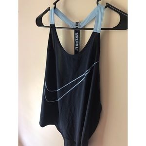 Nike dri-fit open back tank top