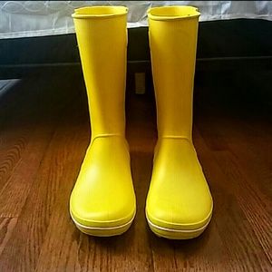 CROCS Yellow Rain Boots