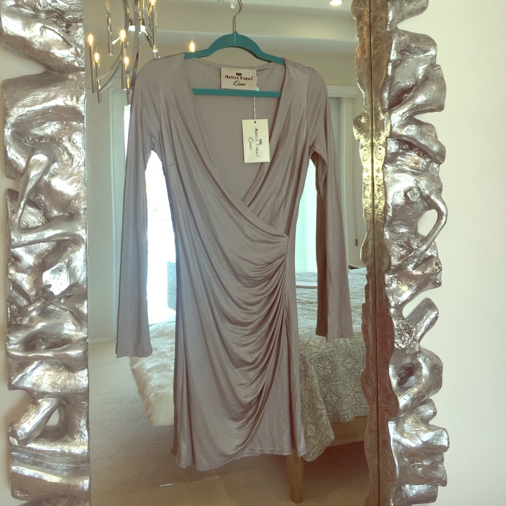 Adele Fado Queen Silver Dress NWT