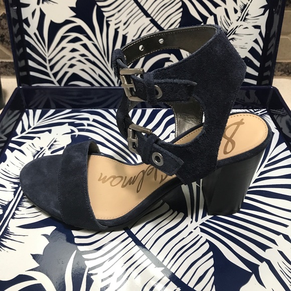 Sam Edelman Navy Suede Shoes - Picture 2 of 7