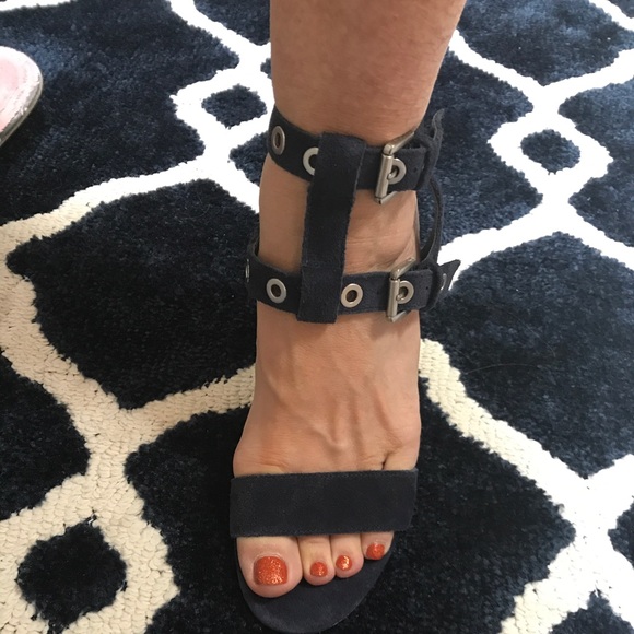 Sam Edelman Navy Suede Shoes - Picture 5 of 7