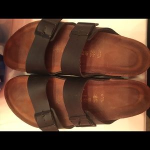 Black Leather Arizona Birkenstock