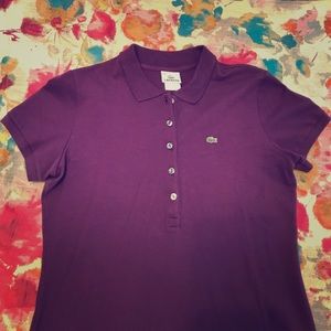 Great condition purple Lacoste polo