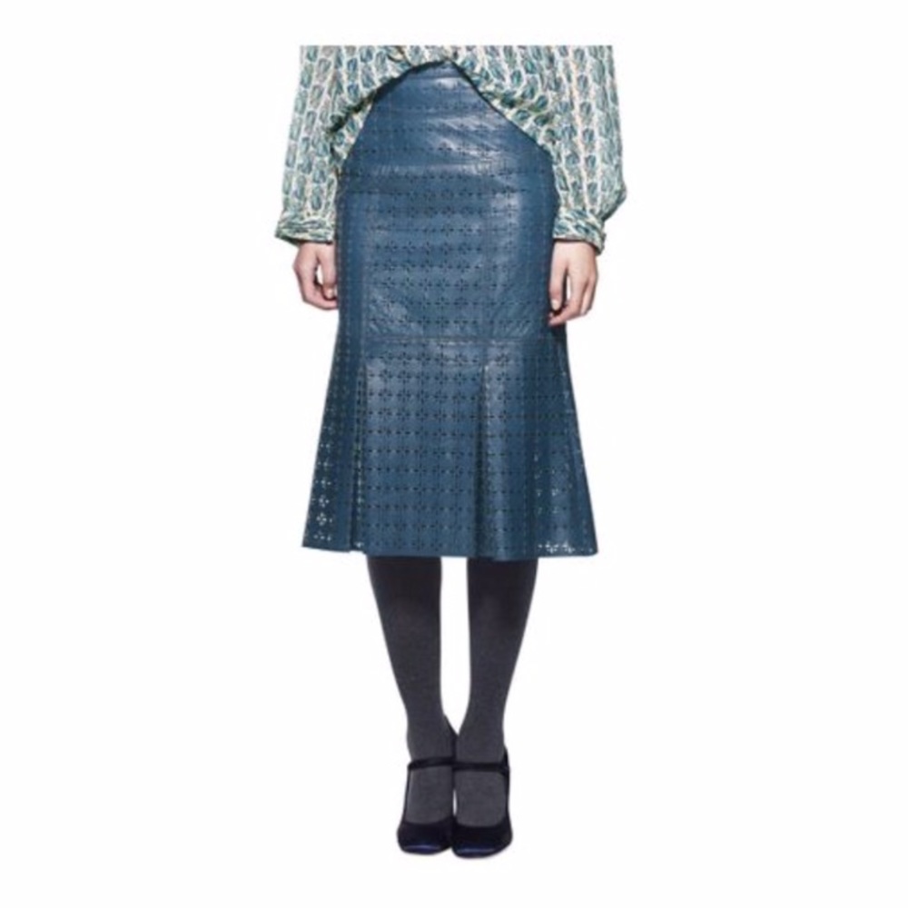 TORY BURCH LEATHER SKIRT